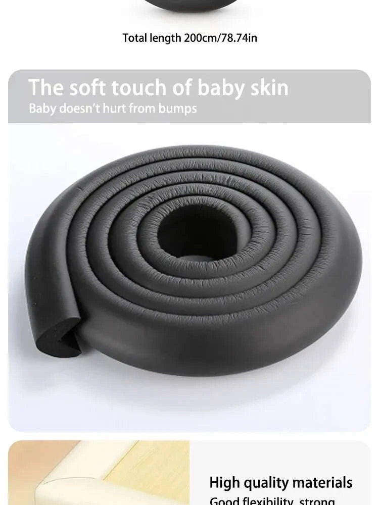 2M Baby Safety Bumper Strips for Table Edges-Beige