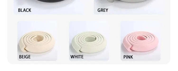 2M Baby Safety Bumper Strips for Table Edges-Beige