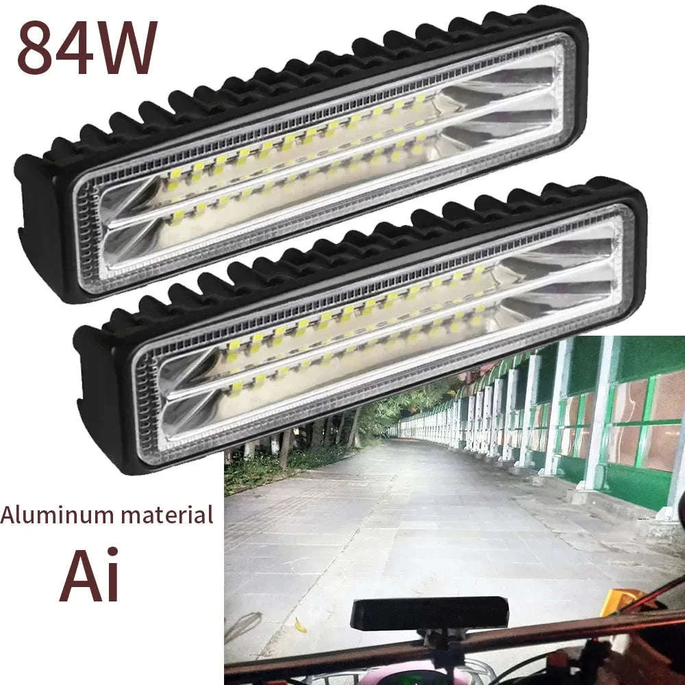 2pc 84W 28LED Car Work Light 12V High Bright Spotlight-84w 4PCS