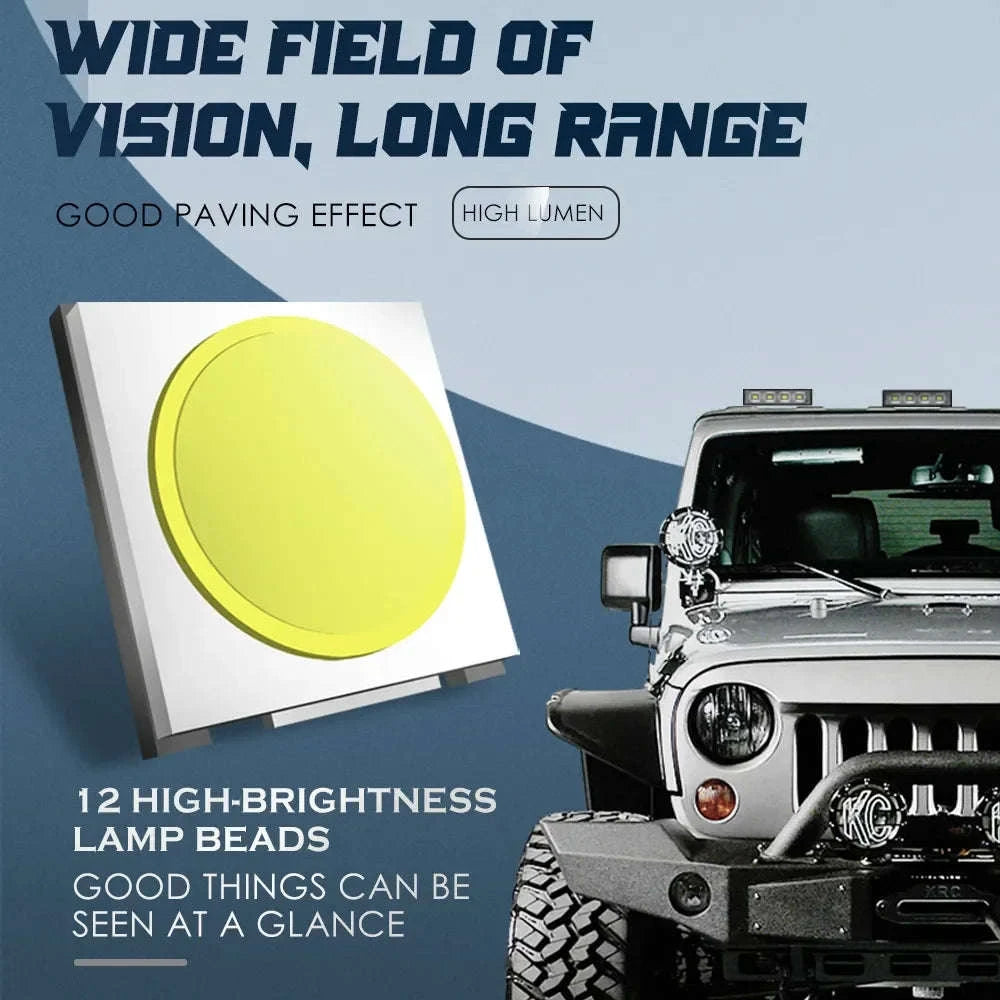 2pc 84W 28LED Car Work Light 12V High Bright Spotlight-84w 4PCS