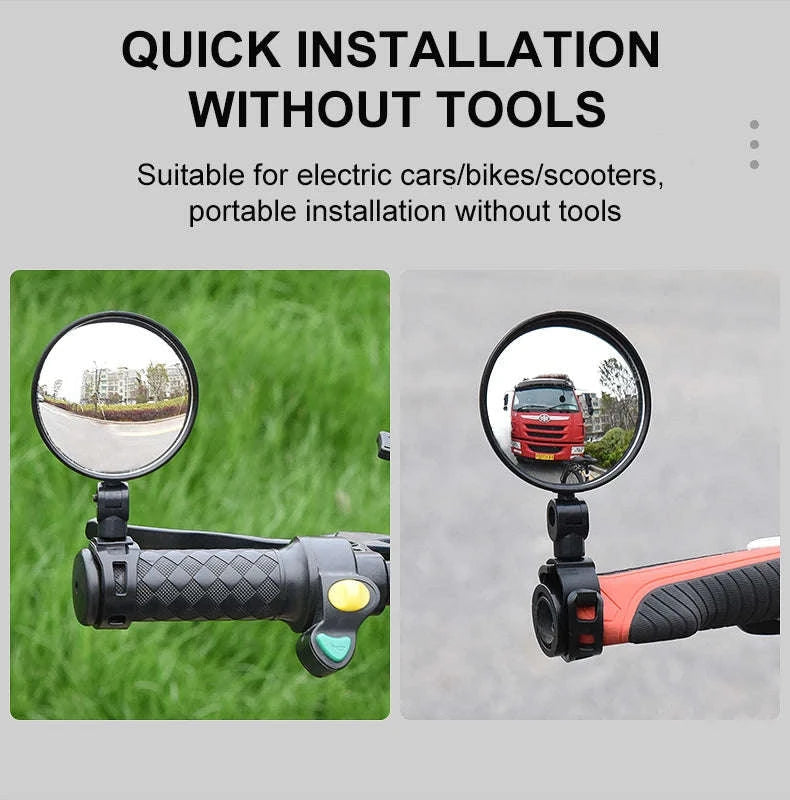 2PCS 360° Bicycle Rearview Mirror Set-2 Pcs 5.7 cm