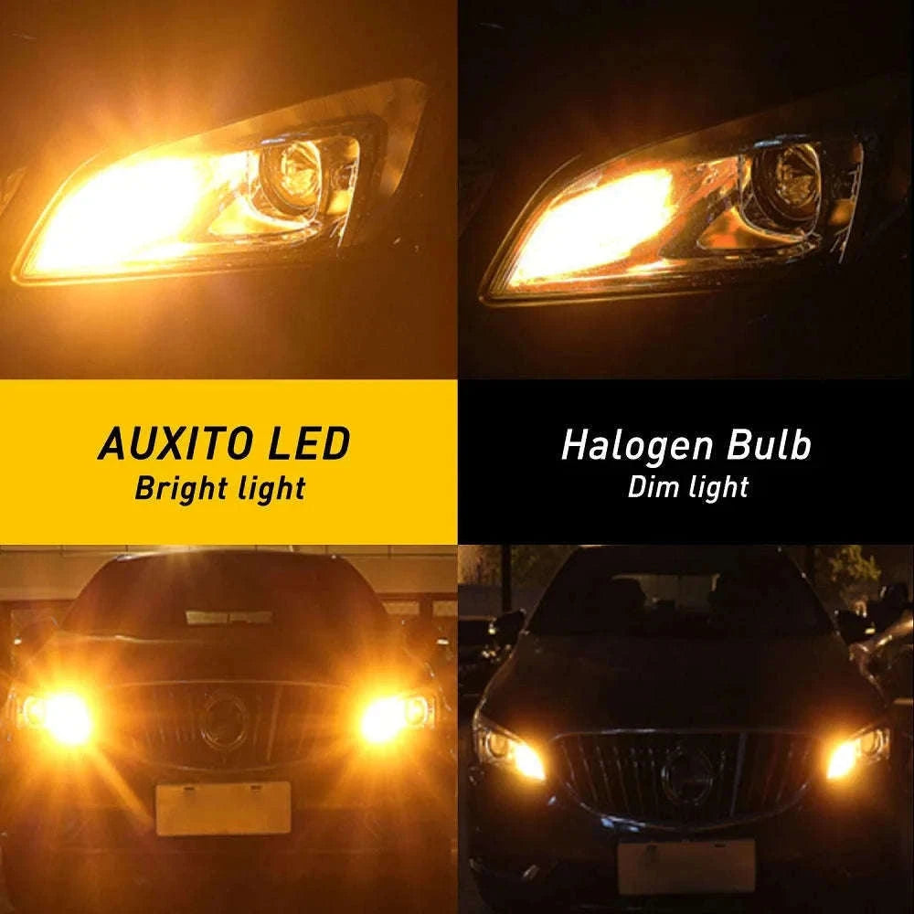 2pcs Amber LED Turn Signal Bulbs 12V 1156 BA15S-1156 BAU15S PY21W