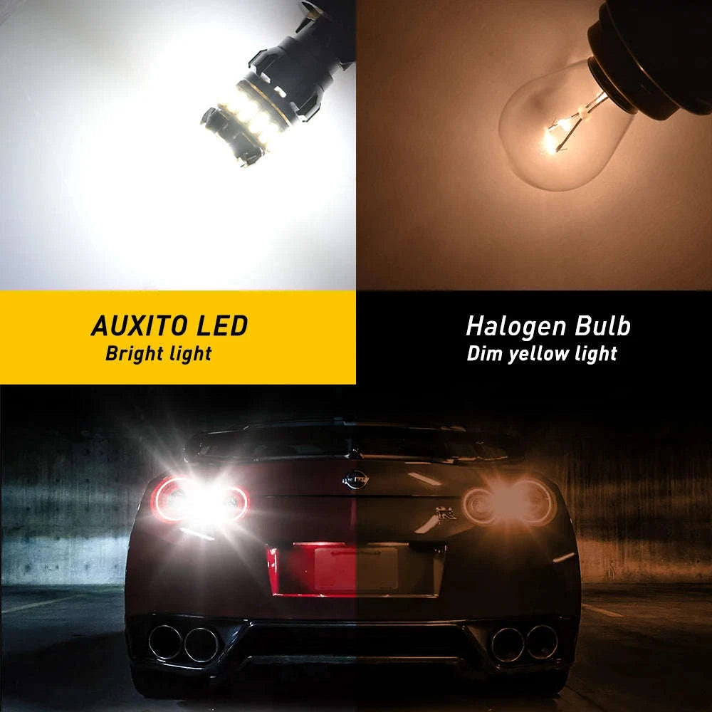 2pcs Canbus LED Bulb 1200LM 12V White 6500K-T15 / China Mainland / 6500K