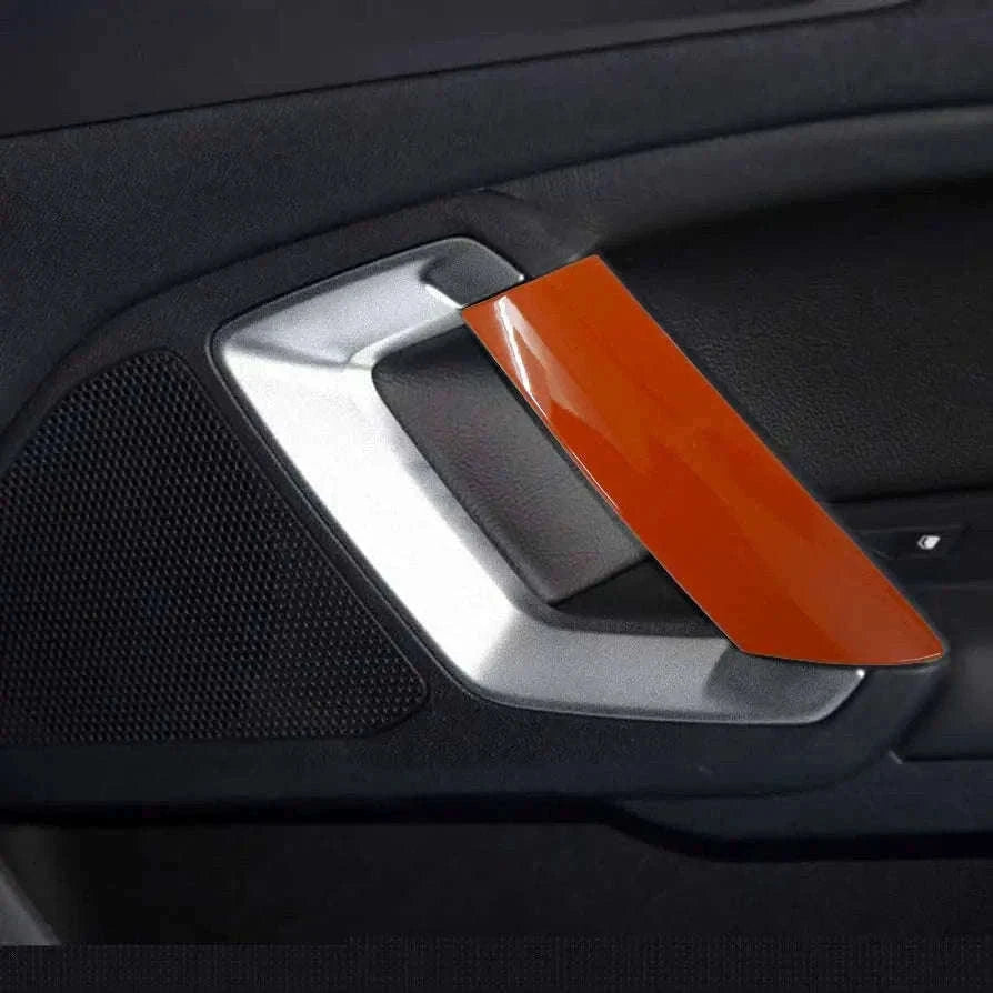 2pcs Car Door Handle Trim Covers for Peugeot 408 308 308S-Australia / Red