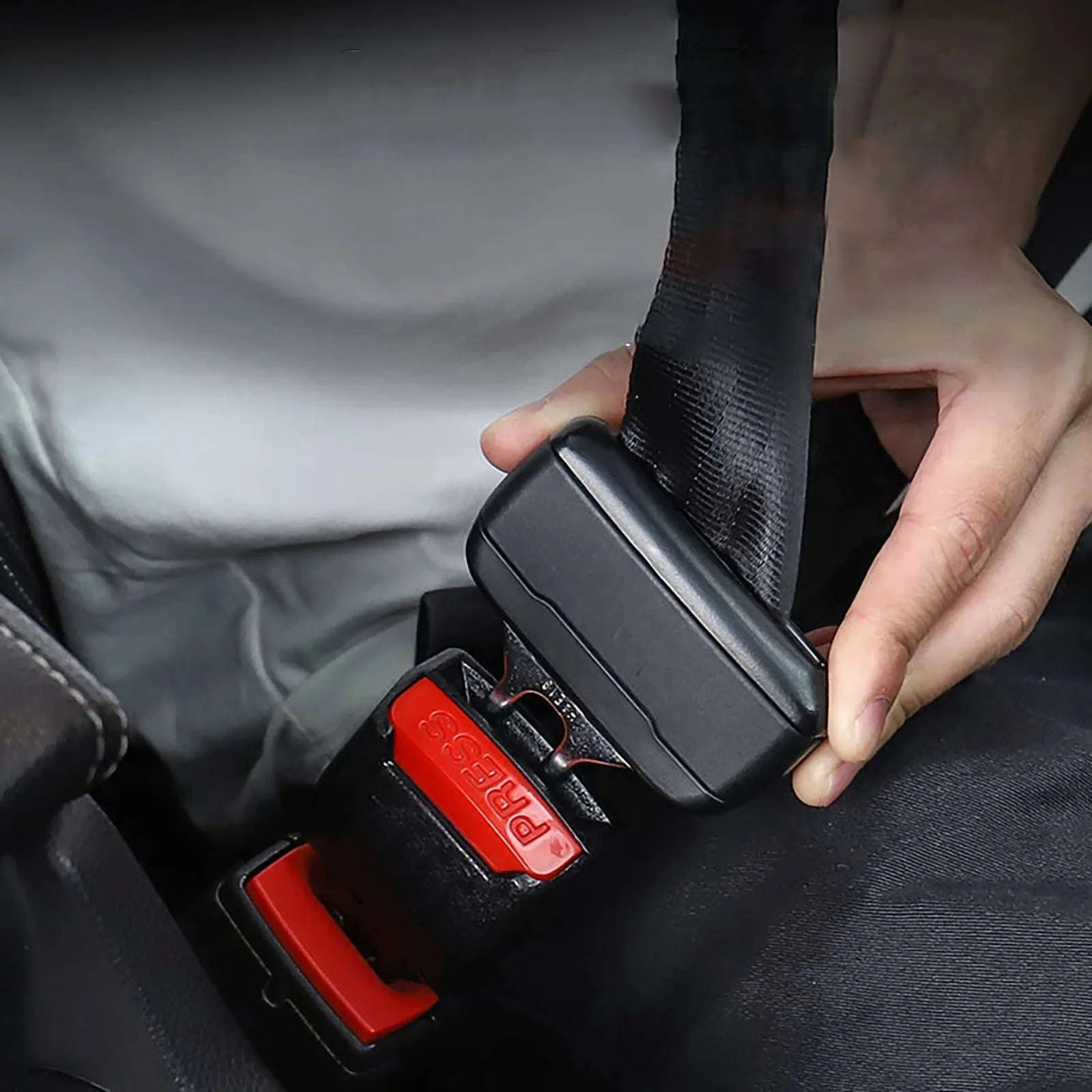 2pcs Car Seat Belt Extender with Padding for Comfortable Fit-black / United States