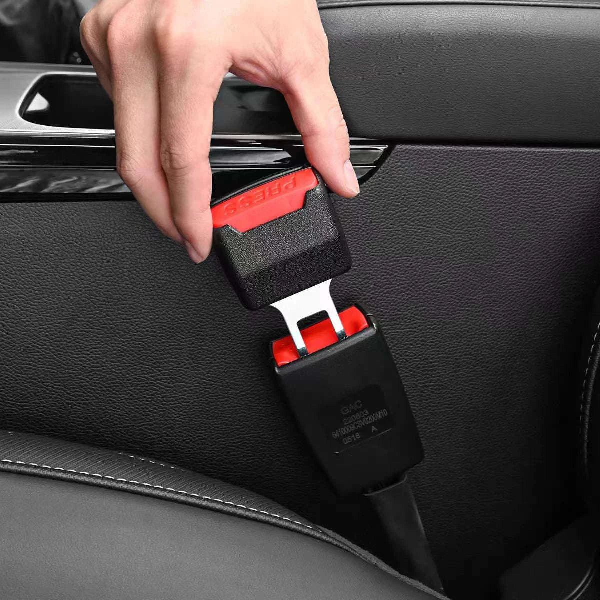 2pcs Car Seat Belt Extender with Padding for Comfortable Fit-black / United States