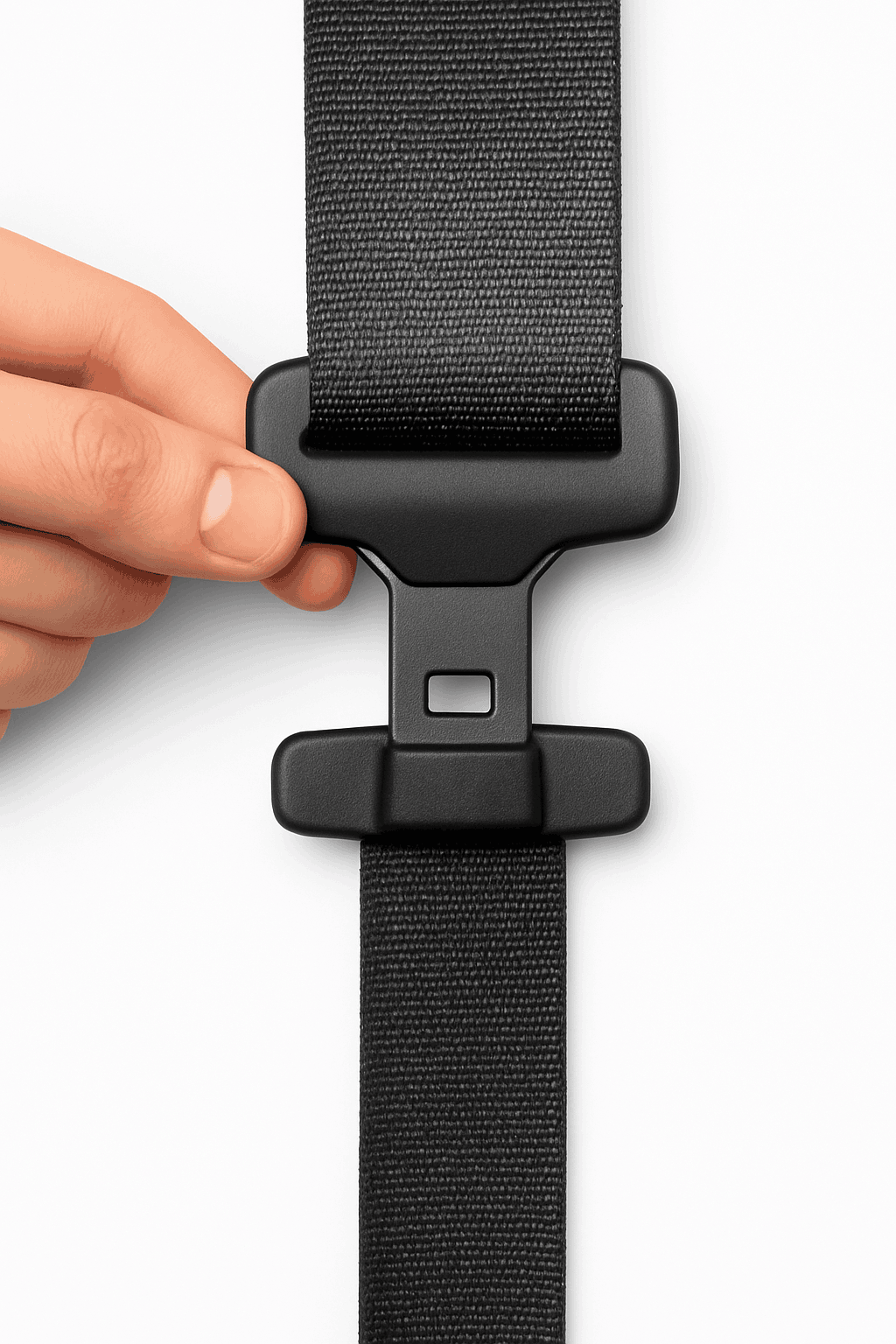 2pcs Car Seat Belt Holder Clip Black-Black 2pcs