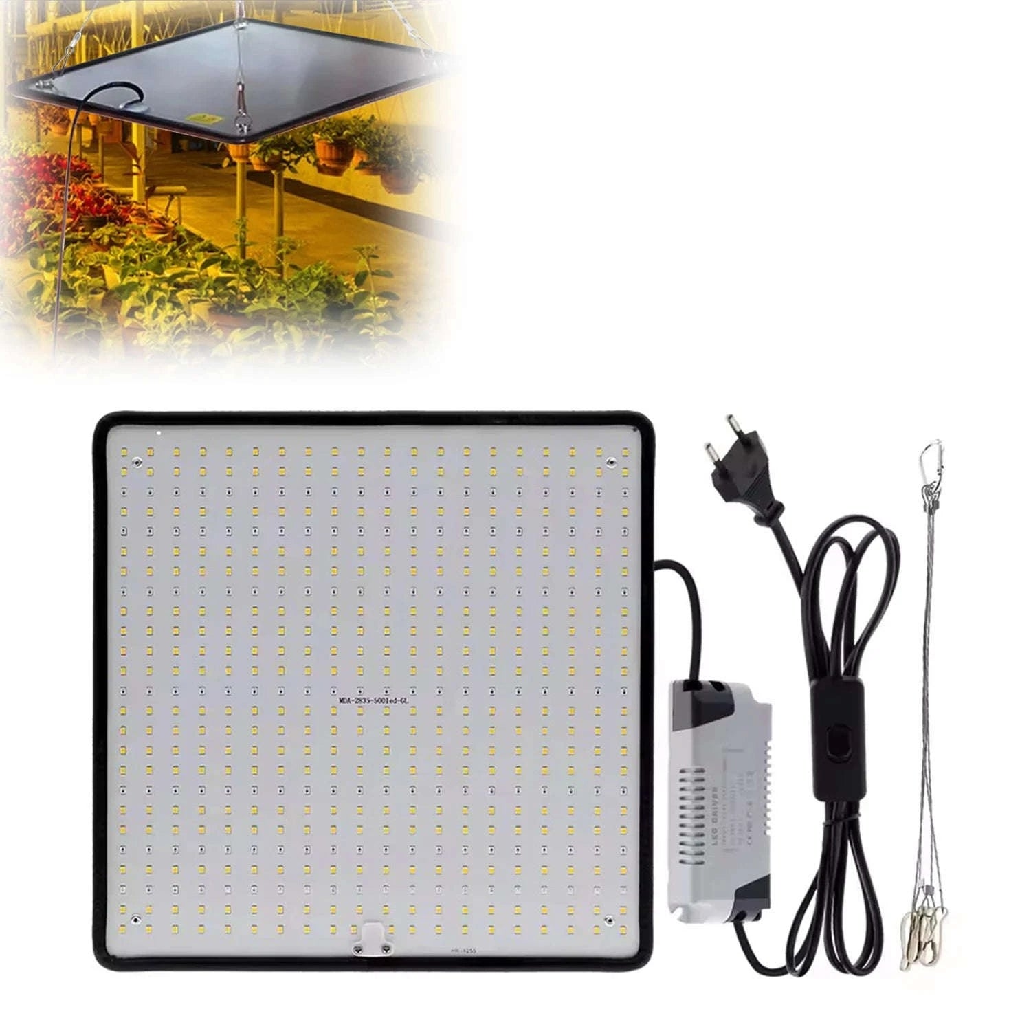 2PCS Full Spectrum LED Grow Lights 1200W Quantum Boards 1x1ft-2pcs / EU / 1200W|france