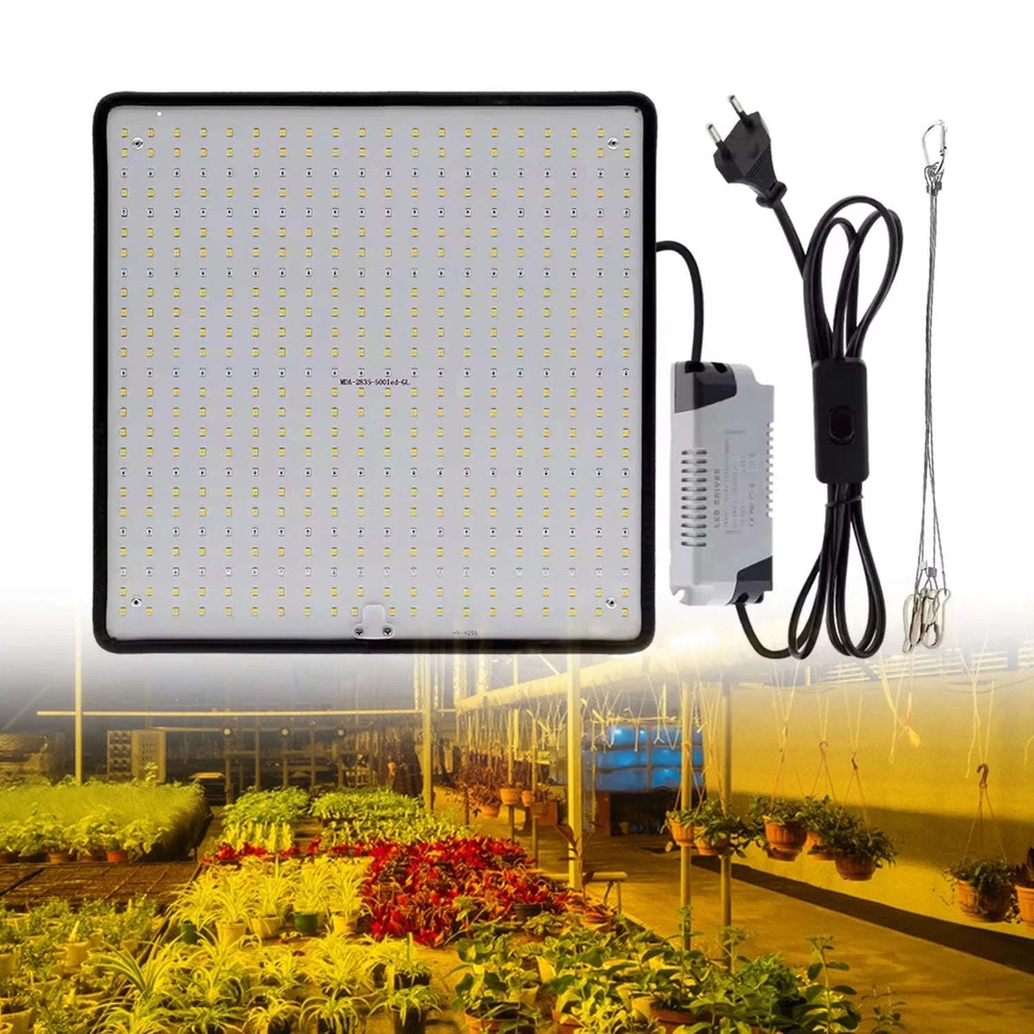 2PCS Full Spectrum LED Grow Lights 1200W Quantum Boards 1x1ft-2pcs / EU / 1200W|france