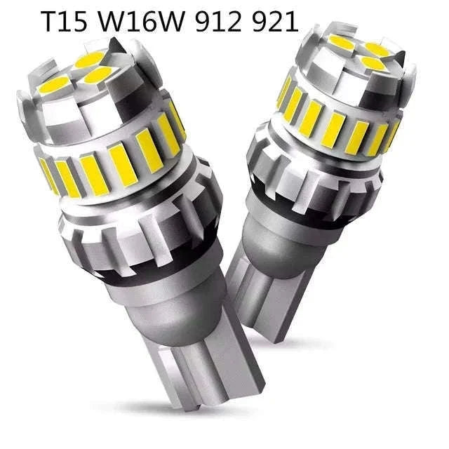 2pcs P21W LED Canbus Bulbs 6500K White-T15 W16W 921 912 / China Mainland / 6500K White