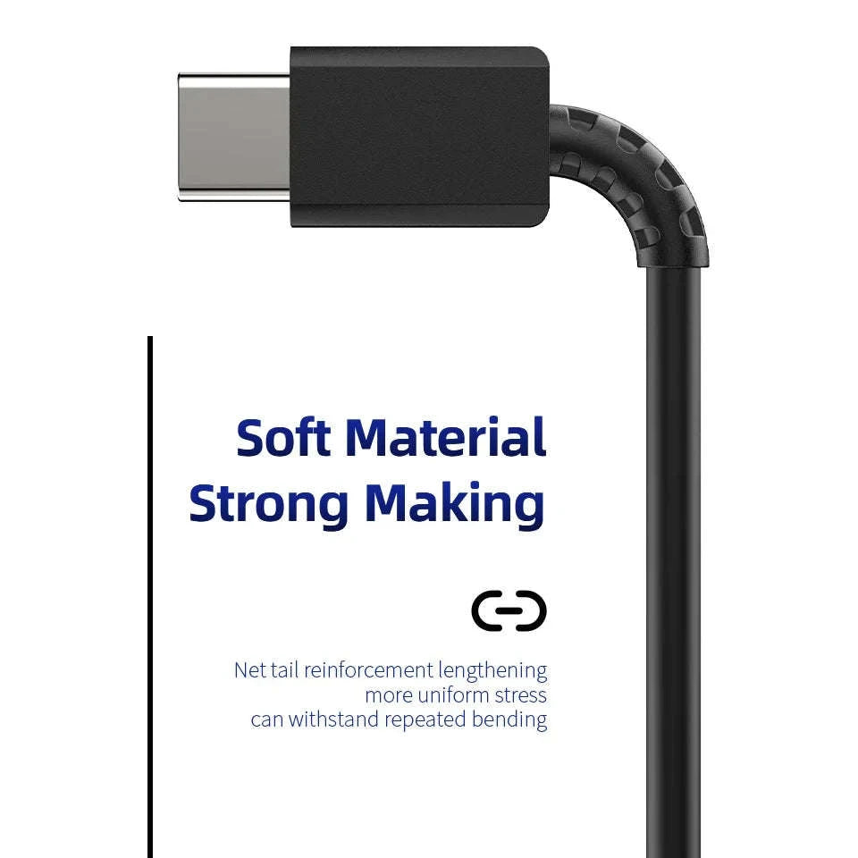 2PCS PD 45W USB C Cable for Samsung & More-45W-Black White / 1.5m