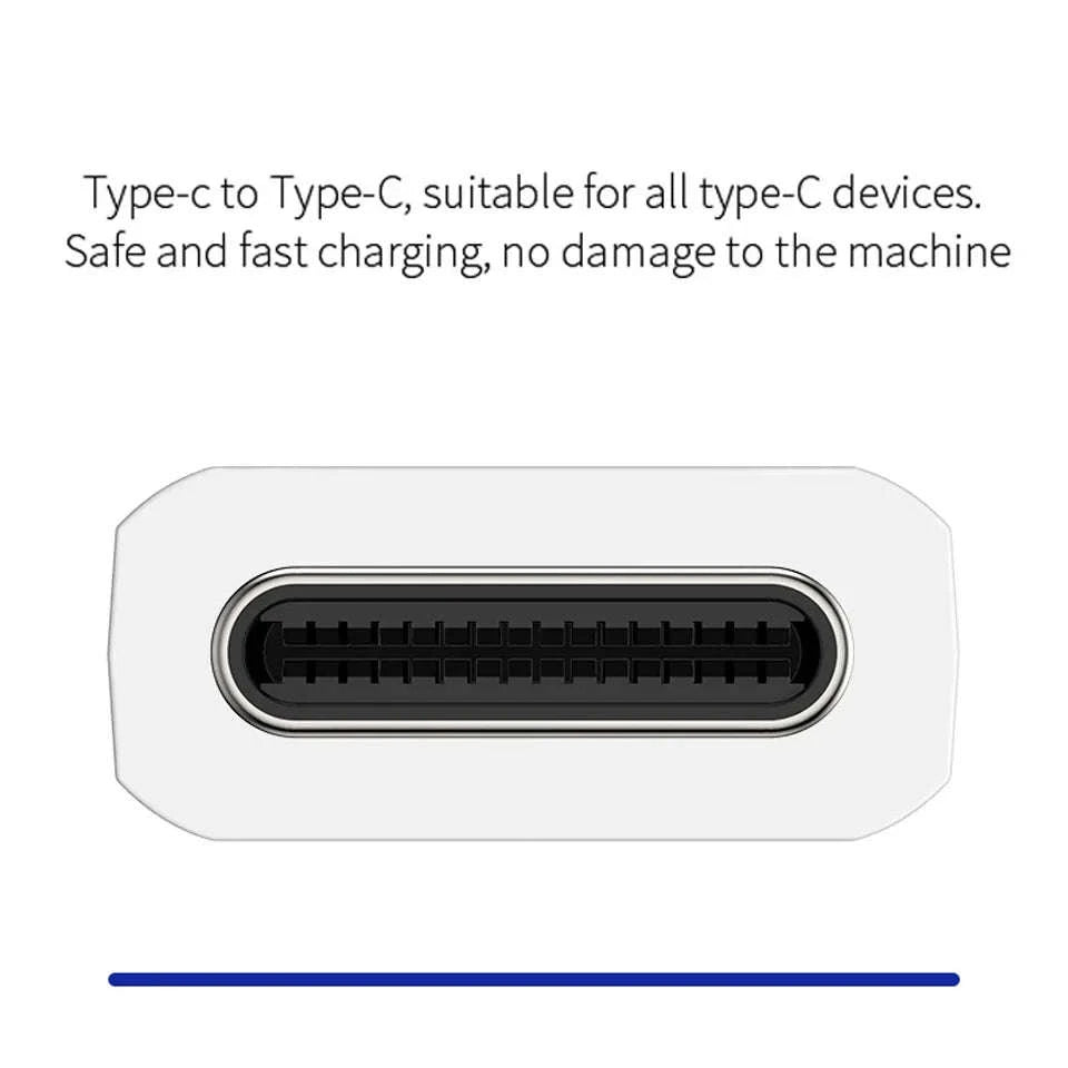2PCS PD 45W USB C Cable for Samsung & More-45W-Black White / 1.5m