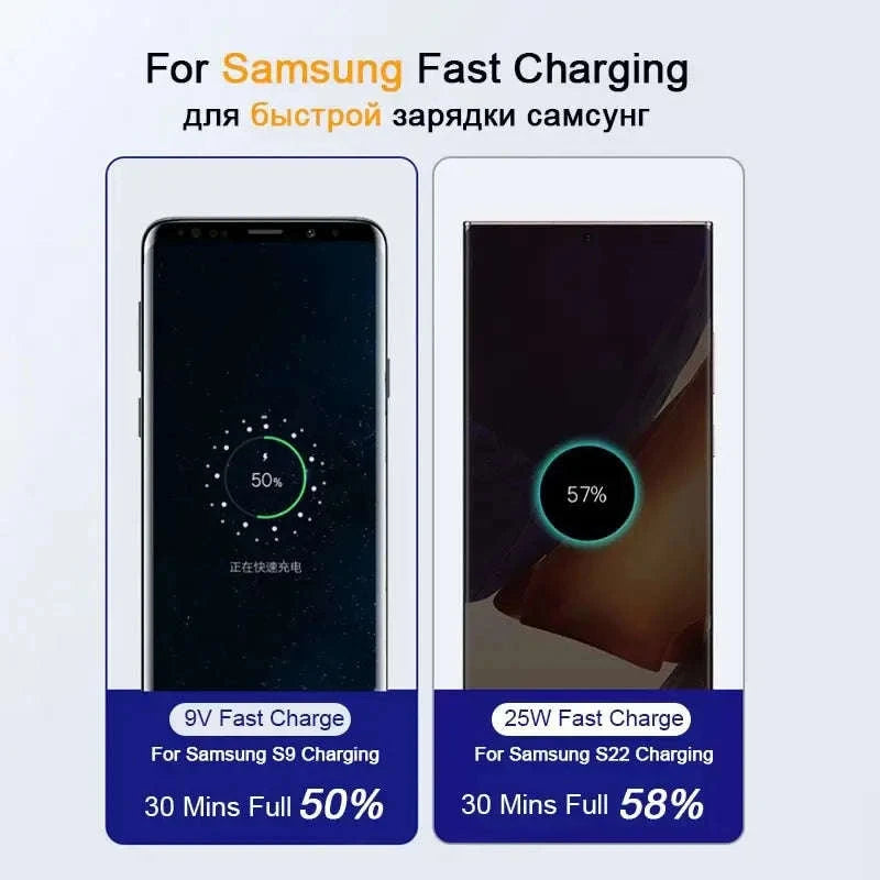 2PCS PD 45W USB C Cable for Samsung & More-45W-Black White / 1.5m