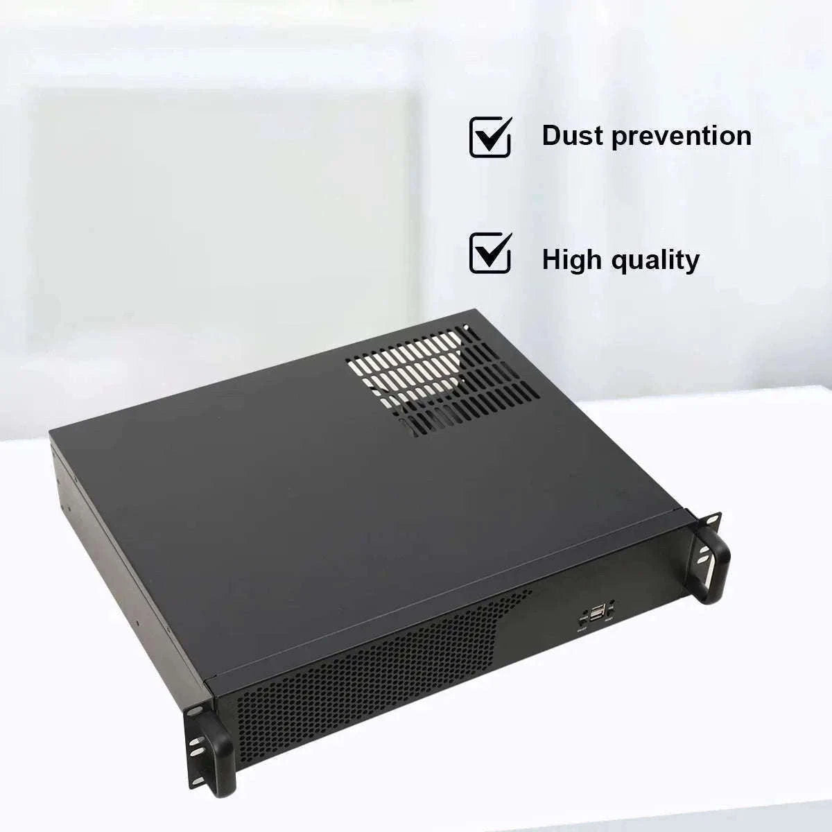 2U Ultra Short Rack Server Case 35cm Depth Micro ATX Mini ITX-United States