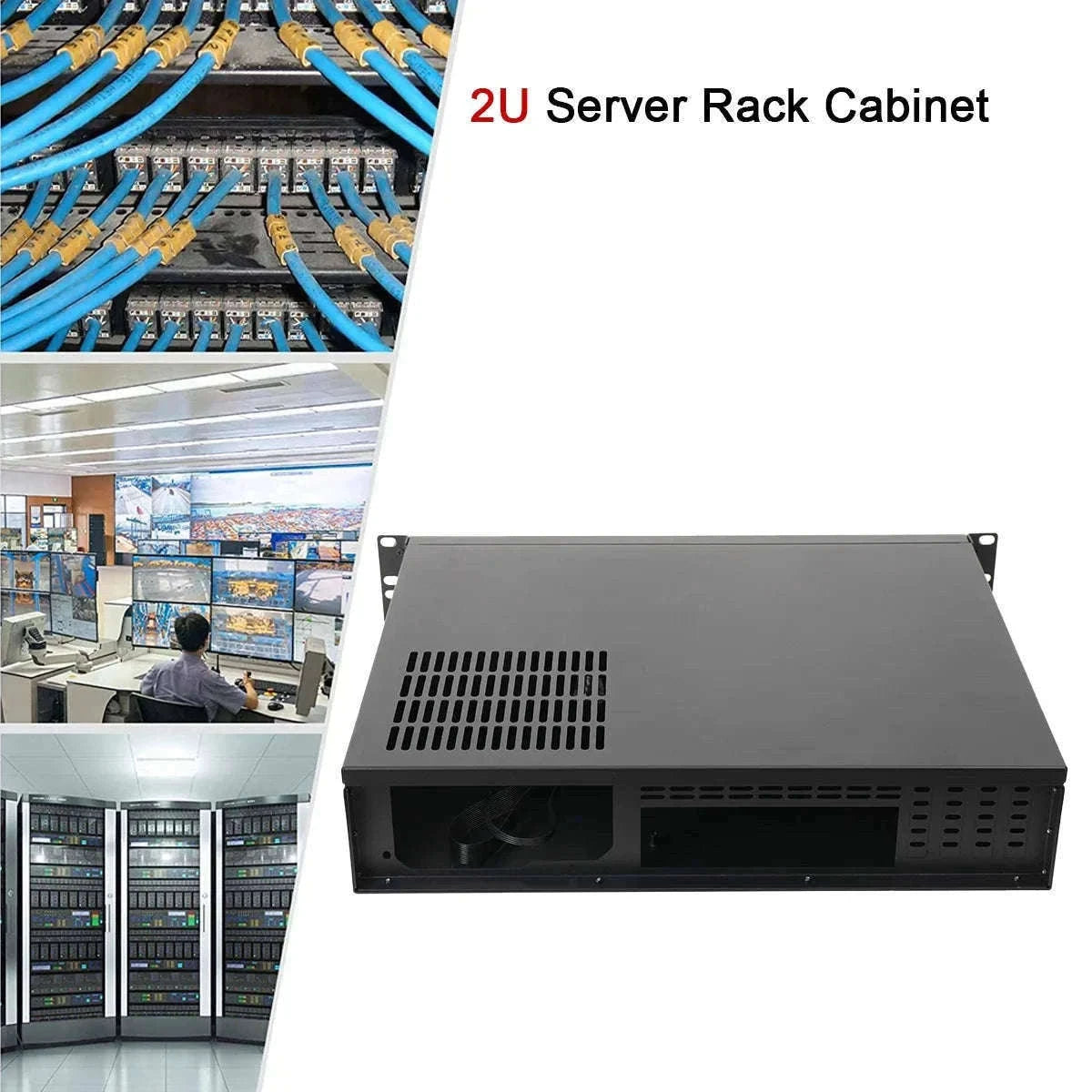 2U Ultra Short Rack Server Case 35cm Depth Micro ATX Mini ITX-United States