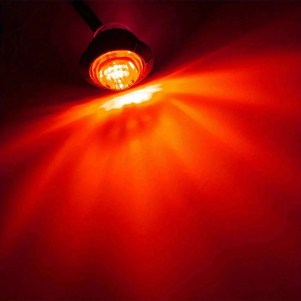 3/4-Inch LED Side Marker Lights for 12V Vehicles-Blue / 20PCS