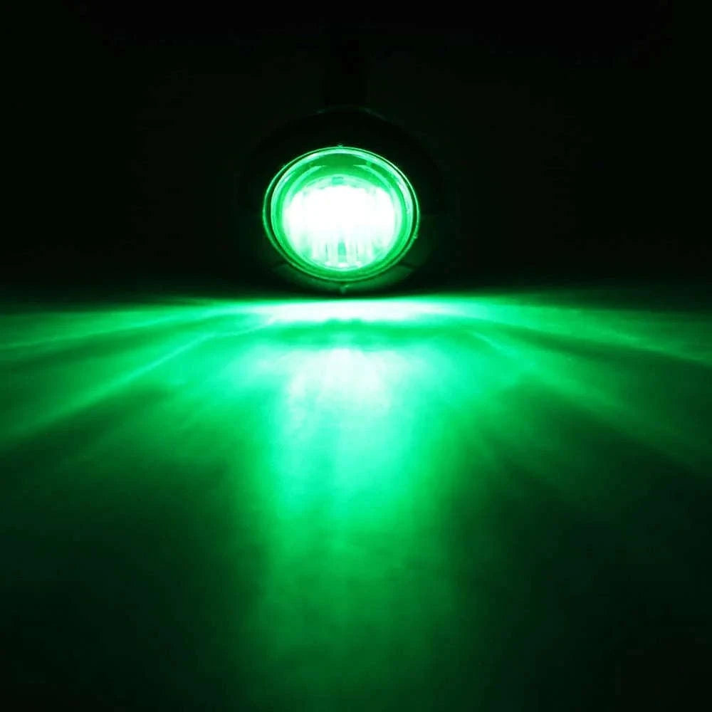 3/4-Inch LED Side Marker Lights for 12V Vehicles-Blue / 20PCS