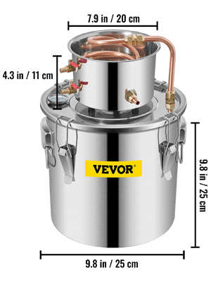 3/5/8 Gal Stainless Steel Copper Distiller Kit with Pump-8 Gal / CZECH REPUBLIC