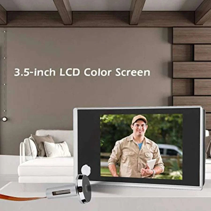 3.5" Digital Door Viewer with LCD Screen Wide Angle Peephole-United States / as pic