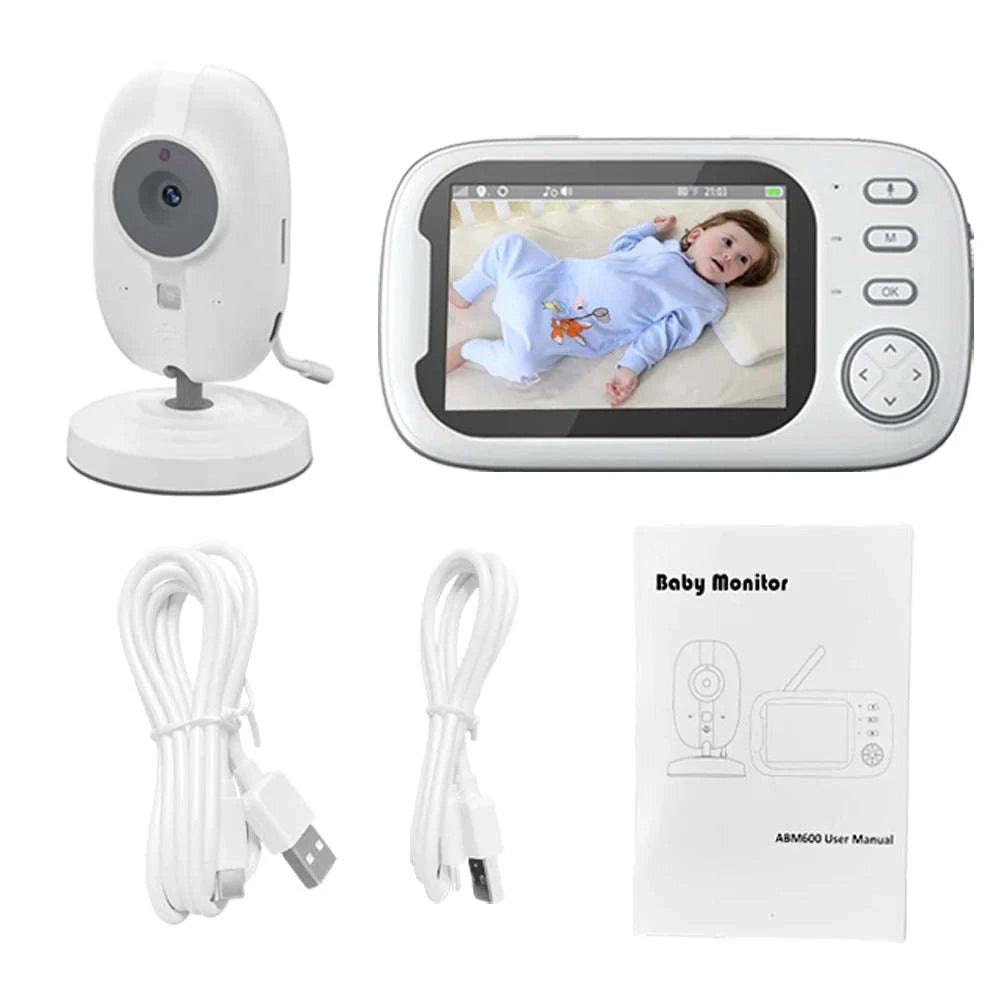 3.5-inch Wireless Baby Monitor with Night Vision & 2-Way Audio-Baby Monitor