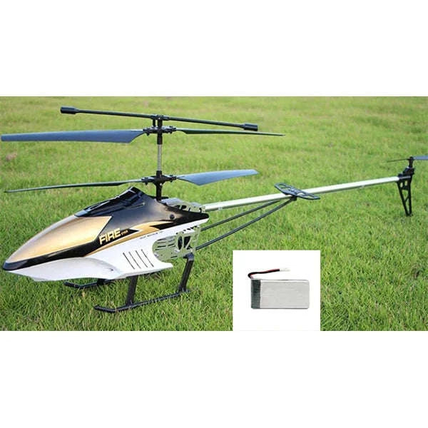 3.5CH 80cm Extra‑Durable RC Helicopter Drone-Silver