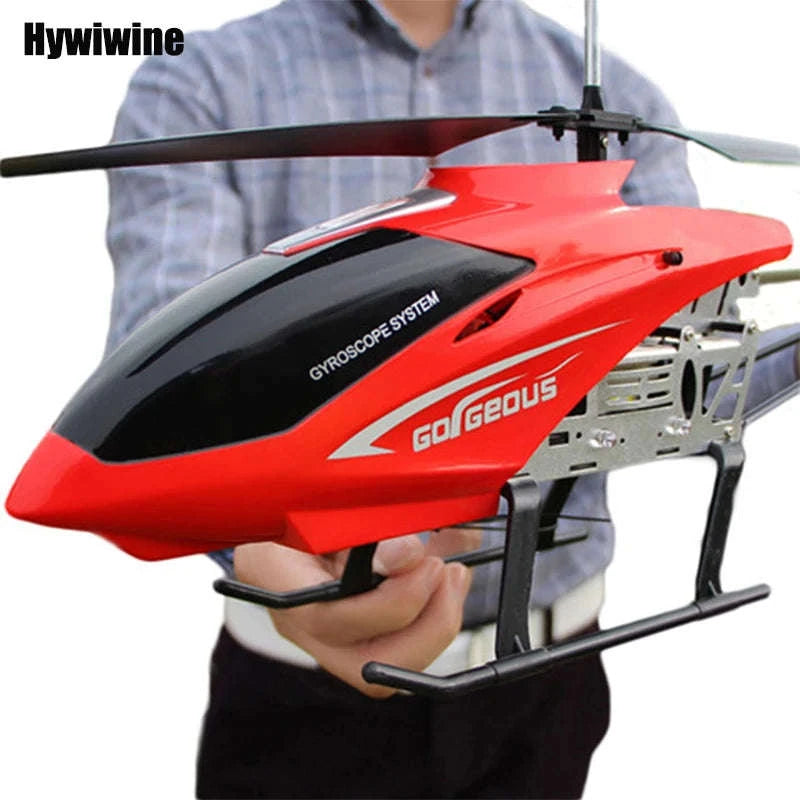 3.5CH 80cm Extra‑Durable RC Helicopter Drone-Silver