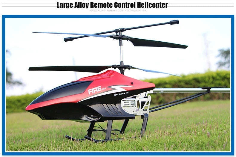 3.5CH 80cm Extra‑Durable RC Helicopter Drone-Silver