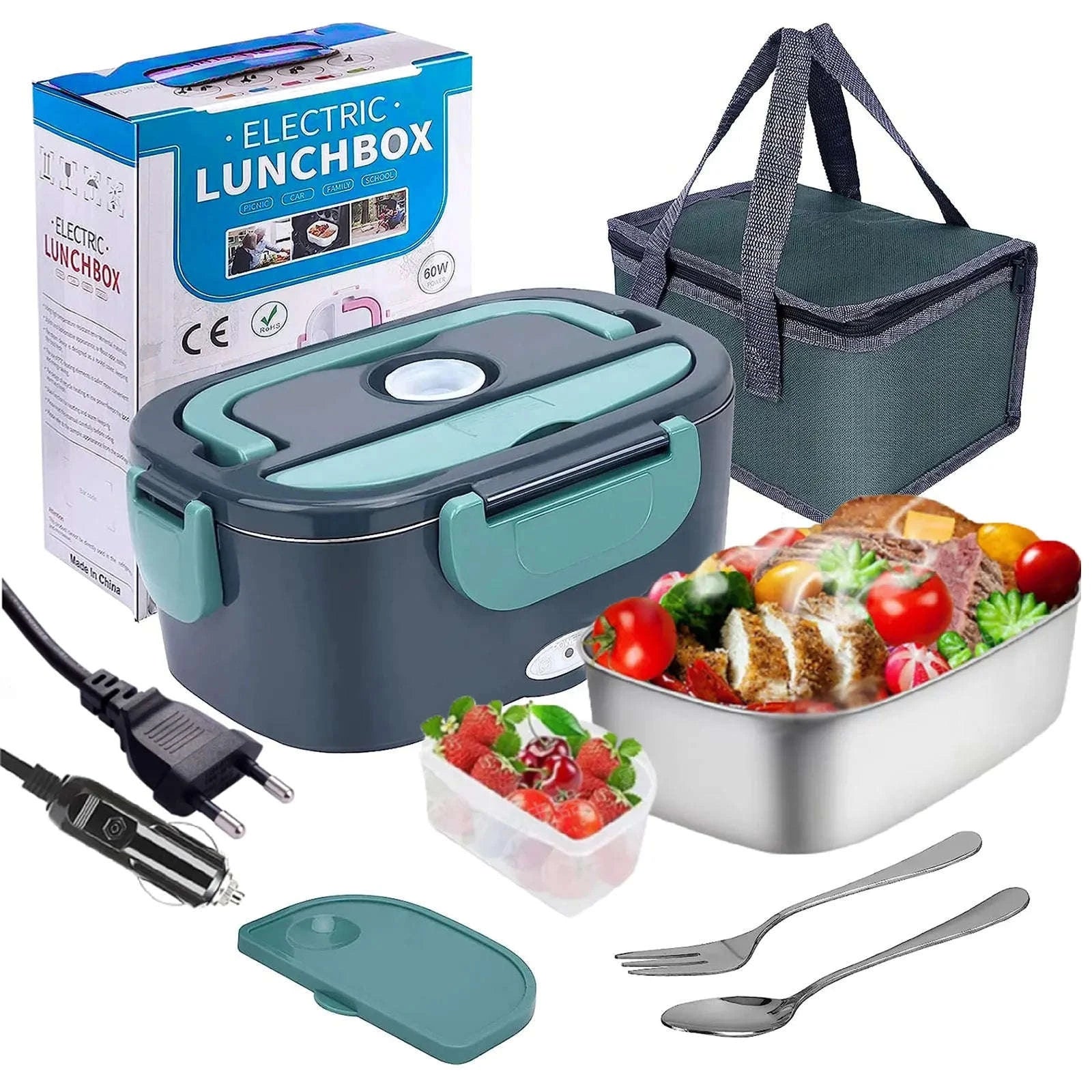 3.5L Electric Heated Lunch Box for Car and Office-220V Korean plug / CHINA