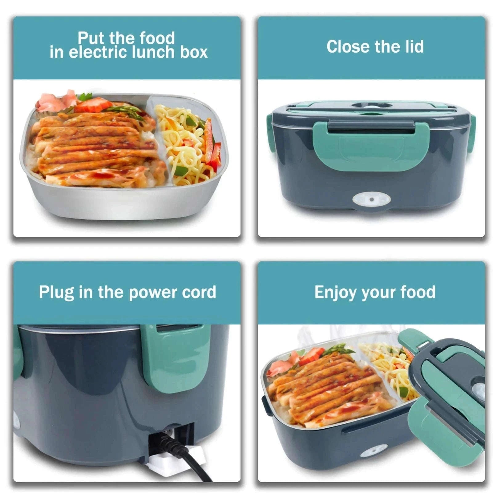 3.5L Electric Heated Lunch Box for Car and Office-