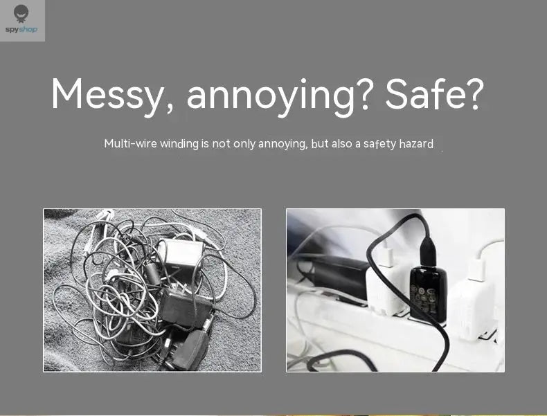 3/6PCS Magnetic Cable Clips Cable Smooth Adjustable Cord Holder Under Desk Cable Management Wire Keeper Cable Organizer Spy-shop.com