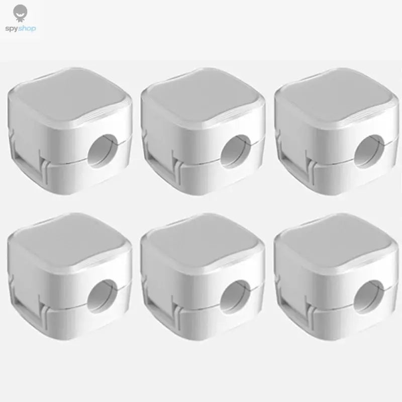 3/6PCS Magnetic Cable Clips Cable Smooth Adjustable Cord Holder Under Desk Cable Management Wire Keeper Cable Organizer Spy-shop.com