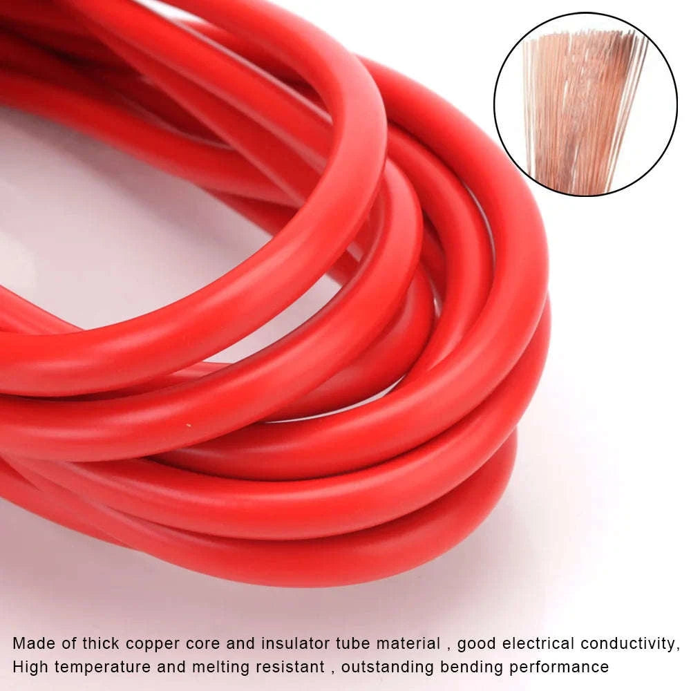 3.6m Car Power Adapter Extension Cord 15A Fuse Indicator 12V 24V-Germany / Red