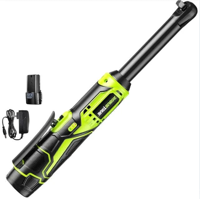 3/8 Cordless Ratchet Wrench Kit, 6-Inch Extended, 40 Ft-lbs, 400 RPM, 2.0Ah Battery-Full Kit 2 BAT / United States