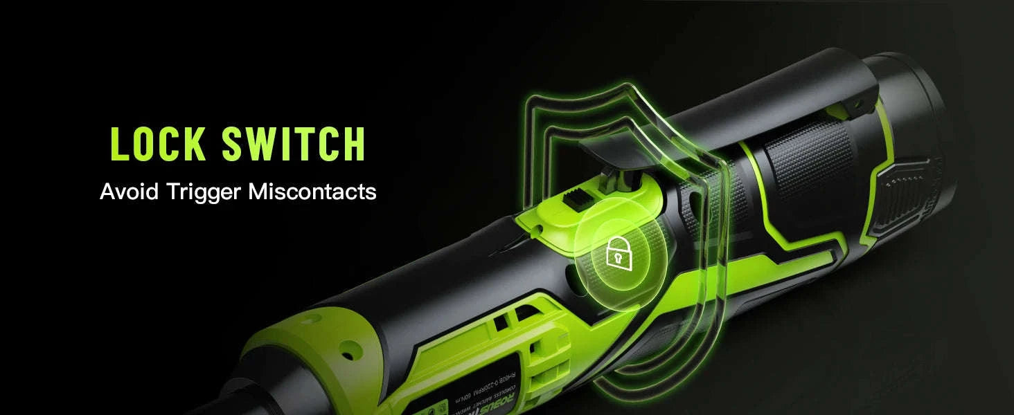 3/8 Cordless Ratchet Wrench Kit, 6-Inch Extended, 40 Ft-lbs, 400 RPM, 2.0Ah Battery-Full Kit 2 BAT / United States