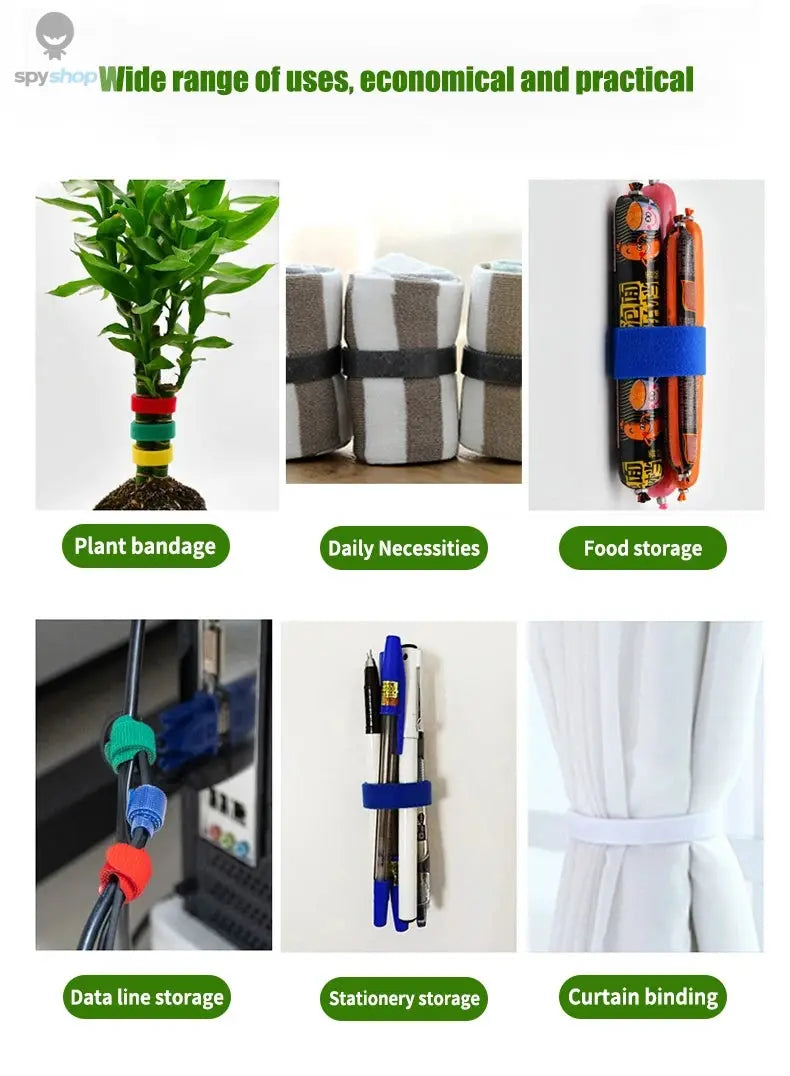 3 Rolls Green Garden Twine Plant Ties Nylon Plant Bandage Garden Hook Loop Bamboo Cane Wrap Support Garden Accessories