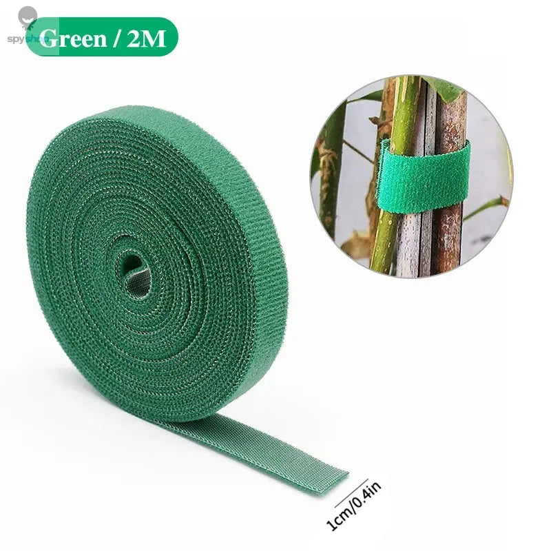 3 Rolls Green Garden Twine Plant Ties Nylon Plant Bandage Garden Hook Loop Bamboo Cane Wrap Support Garden Accessories