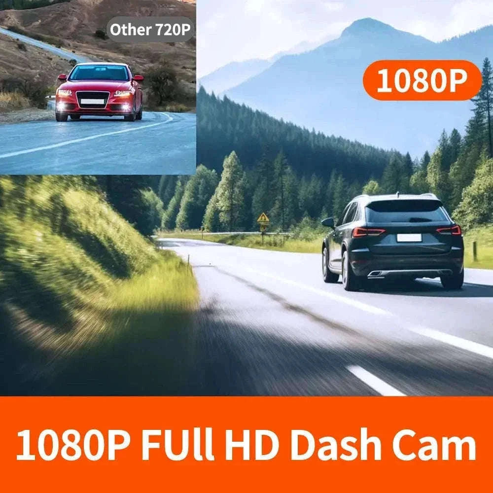 3 Camera Dash Cam 1080P Front Rear Interior Night Vision Parking Monitor-Hardwire kit / 32G SD Card