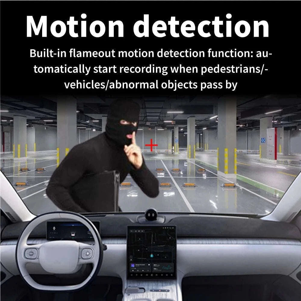 3-Channel Dash Camera with 1080P Front, Inside, Rear View-front inside rear / United States / None