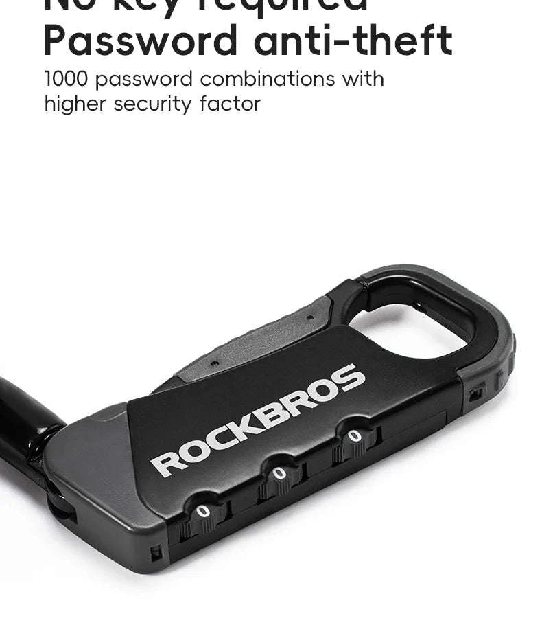 3-Digit Bicycle Cable Lock, 120cm Anti-Theft Lock-RBK6N-OR