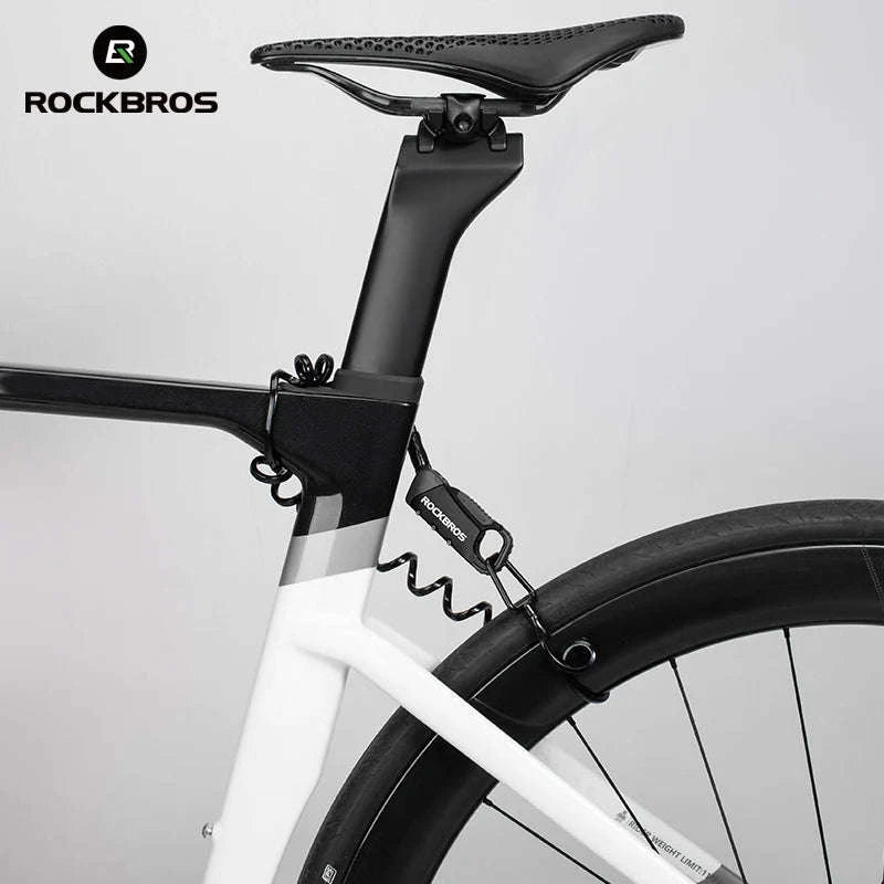 3-Digit Bicycle Cable Lock, 120cm Anti-Theft Lock-RBK6N-OR