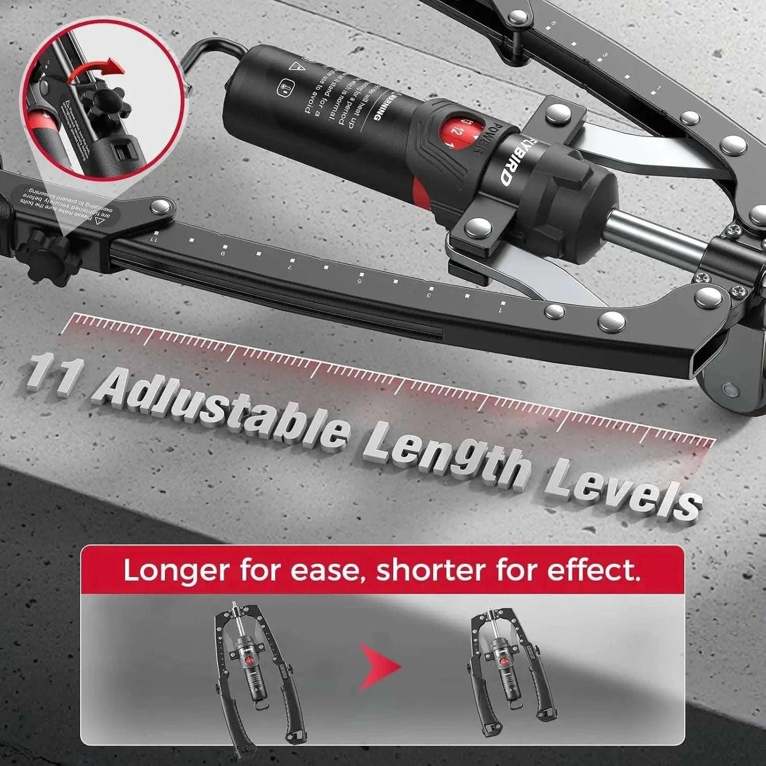 3-in-1 Adjustable Arm Trainer with Ab Roller & Hydraulic Resistance-Black / United States