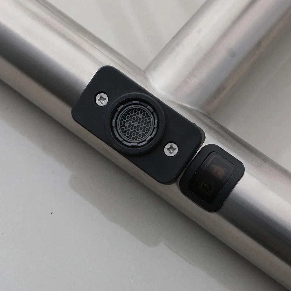 3‑in‑1 Automatic Bathroom Faucet With Soap Dispenser & Hand Dryer-black 2 in 1