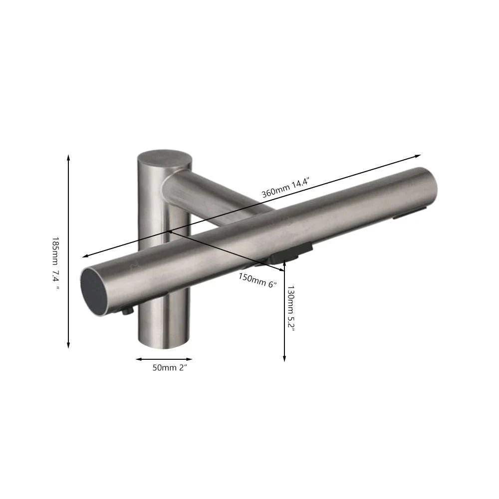 3‑in‑1 Automatic Bathroom Faucet With Soap Dispenser & Hand Dryer-black 2 in 1