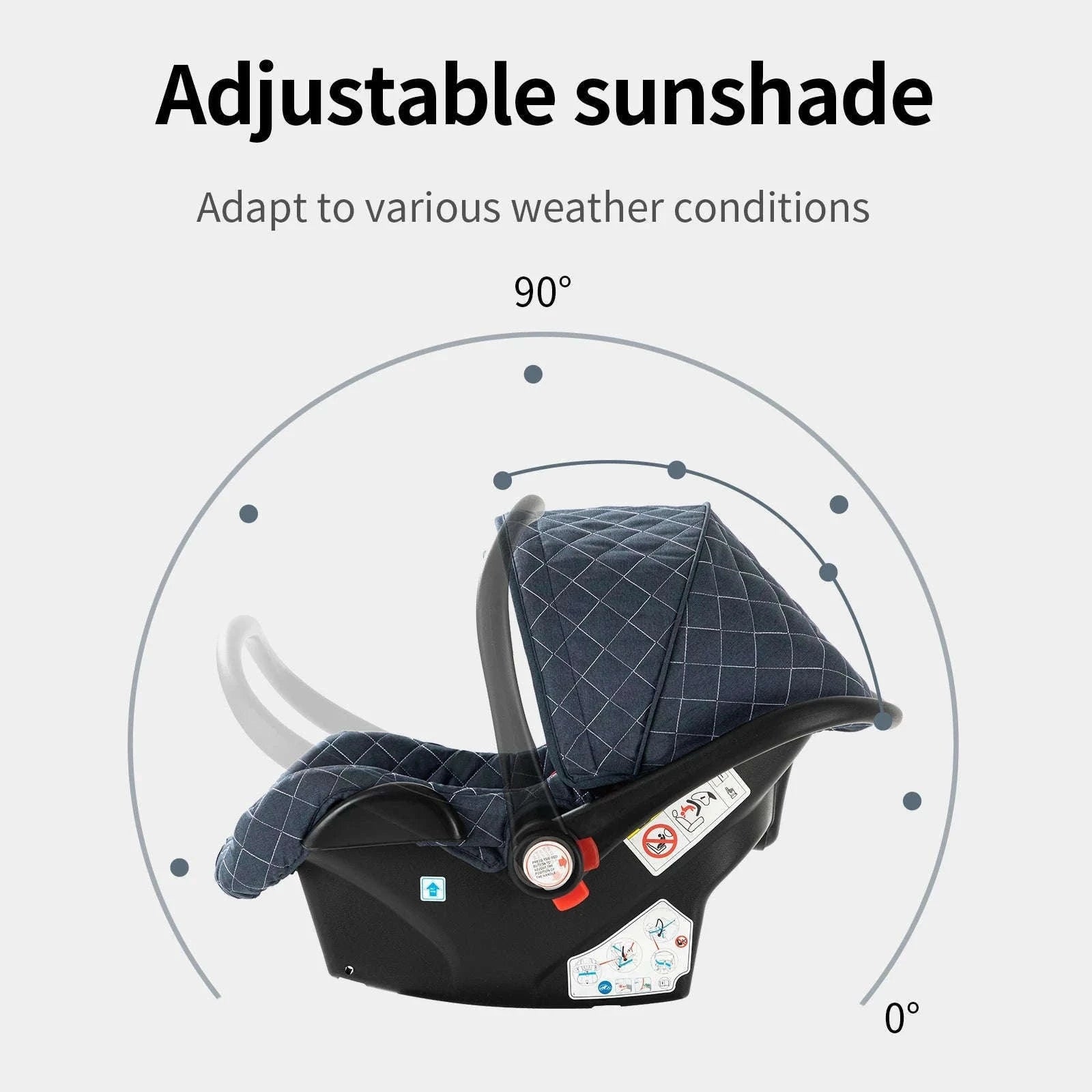 3-in-1 Baby Stroller Travel System Pushchair-V9-CHOCOLATE