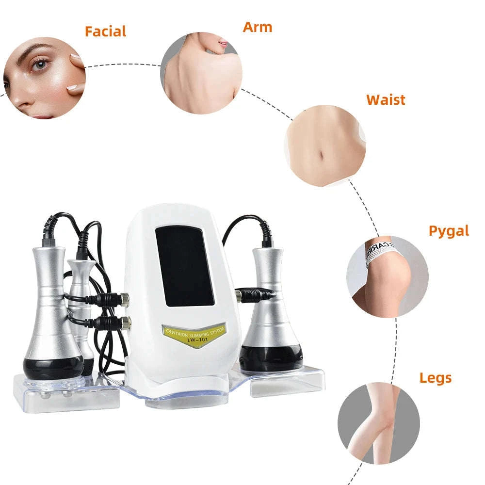3-in-1 Beauty Body Slimming Massager Cavitation Machine-3 in 1 / spain