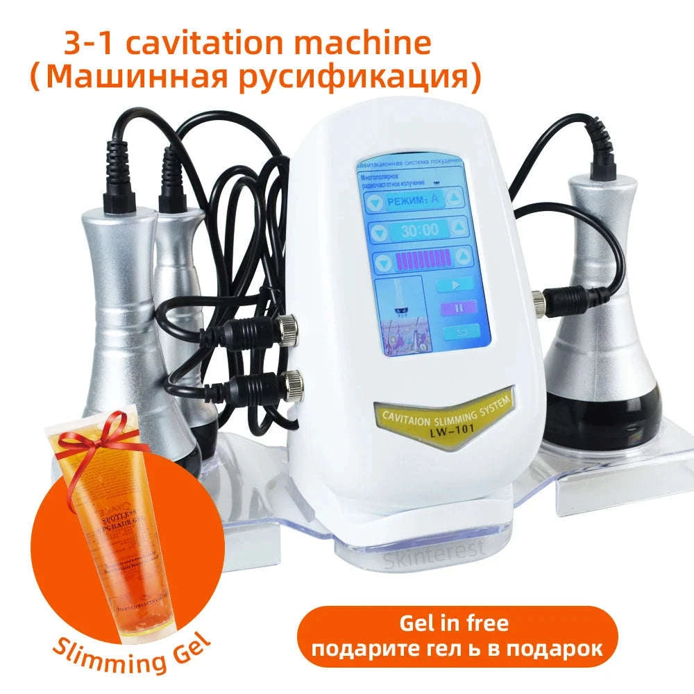 3-in-1 Beauty Body Slimming Massager Cavitation Machine-3 in 1 / spain