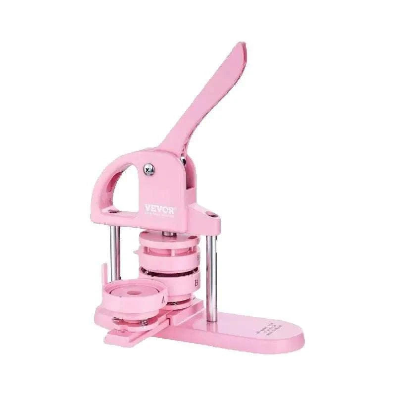 3-in-1 Button Maker Machine Kit with Panda Book & 3 Sizes-3in1 Pink / GERMANY
