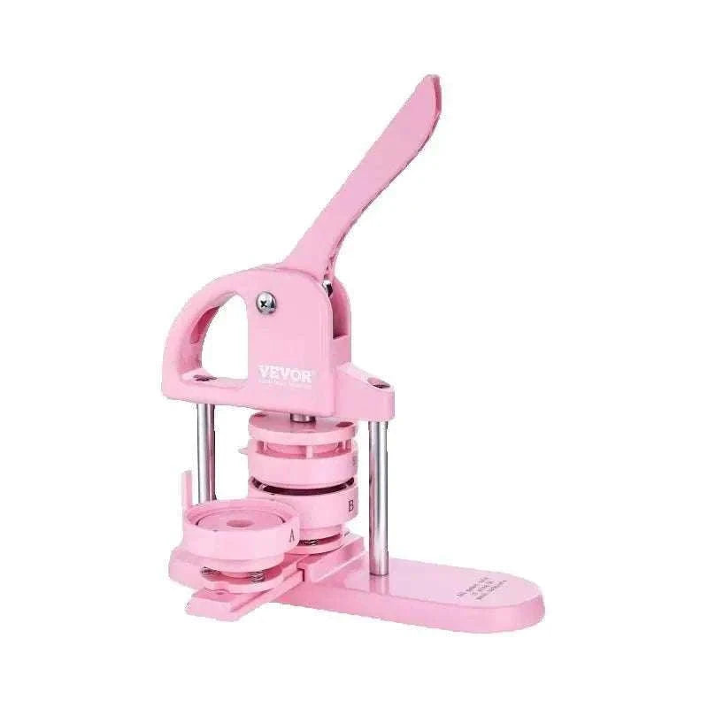 3-in-1 Button Maker Machine Kit with Panda Book & 3 Sizes-3in1 Pink / GERMANY