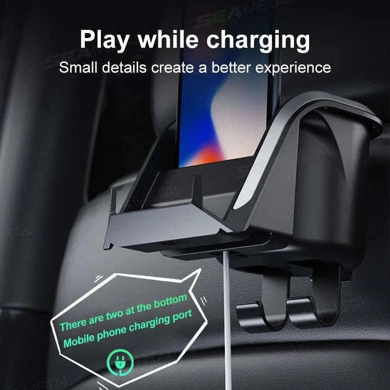 3 in 1 Car Headrest Cup Holder with Phone Mount and Hook-1 pc