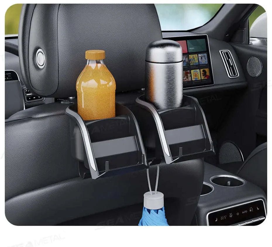 3 in 1 Car Headrest Cup Holder with Phone Mount and Hook-1 pc